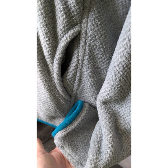 Patagonia Synchilla gray waffle fleece   Snap T pullover jacket Polartec warm L - Picture 6 of 9